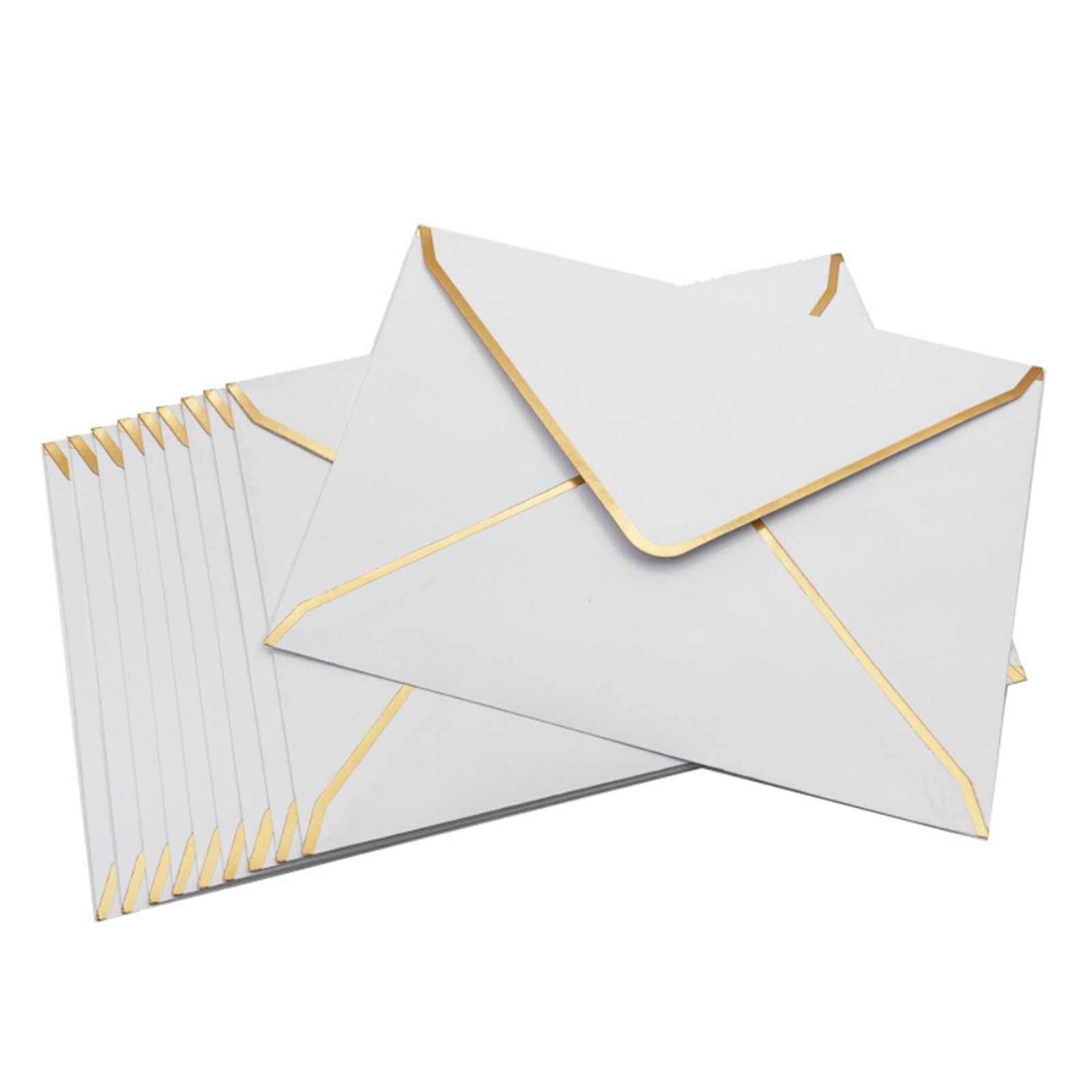 Zaproszenia ślubne, Personalised Wedding Invitation Envelopes 50 Pcs Multicolor A7(White 50pcs)