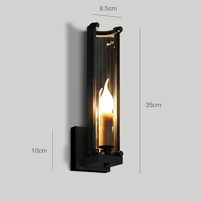 OZZKI Wandmontage licht American Retro Creative Metal Wall SCONCE LICTEN BELANGRIJKTE INDUSTRIËLE INAL IRON ART MULL LAMP MET MIROR LAMPSCHADE VINTAGE EDISON WANDELING for AISLE DINERKAMER GARAGE BARN photo 3