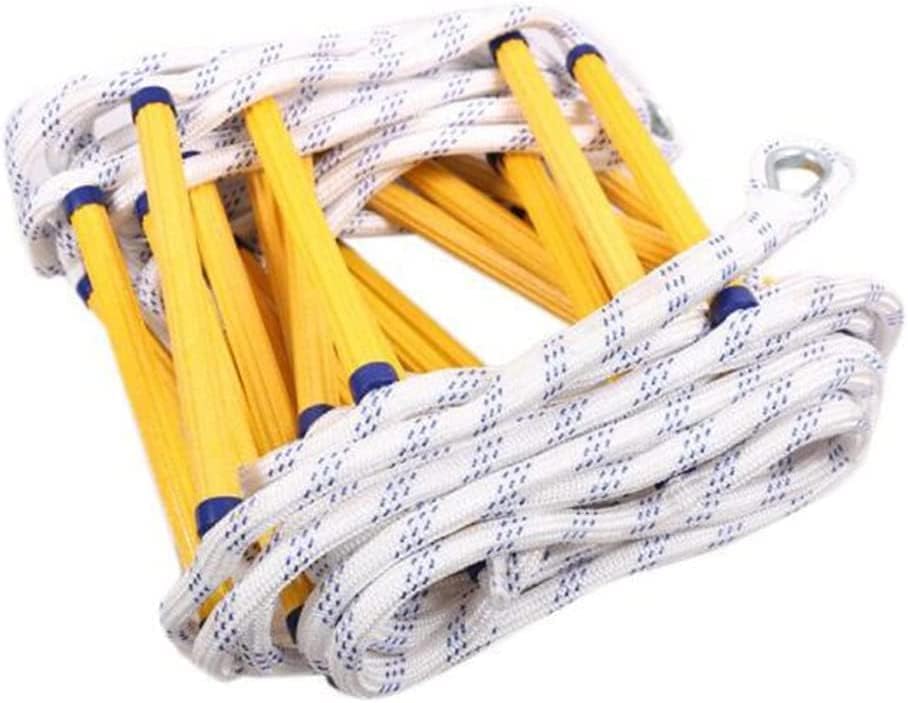 Rope Ladder, Safety Ladder,Fire Fighting Soft Ladders Escape Rope Ladders Anti-Slip Ladders Nylon Resin Ladders/20M65Ft