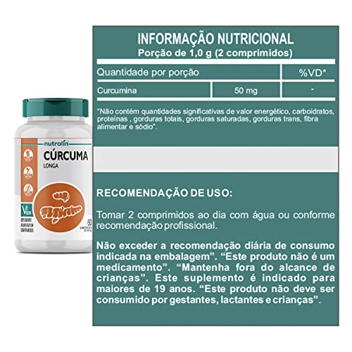 Nutralin Cúrcuma Longa 60 Comprimidos