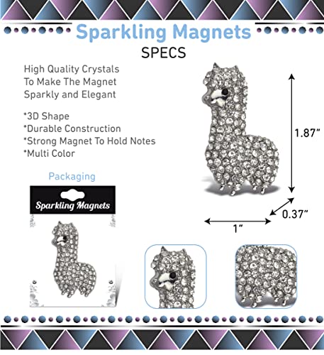 Imán Llama Brillante para Refrigerador 1.87 Pulgadas miniatura 3