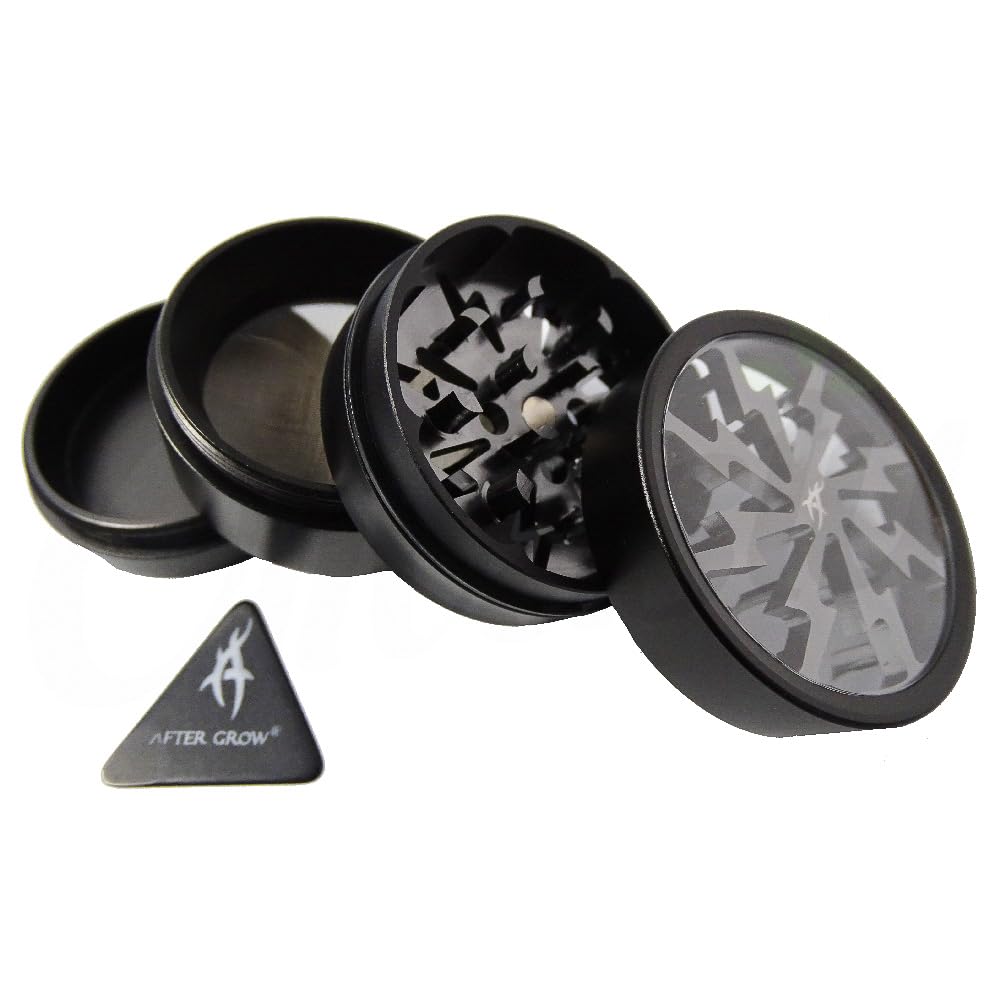 Thorinder Metal Grinder - Premium 4-Part Alloy Construction with Ergonomic Grip for Maximum Grinding Capacity (Grey, 50mm)