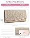 TINDTOP Clutch Purses for Women Evening Handbags for Formal Wedding Party Cocktail Prom Crossbody Shoulder Envelope Bag