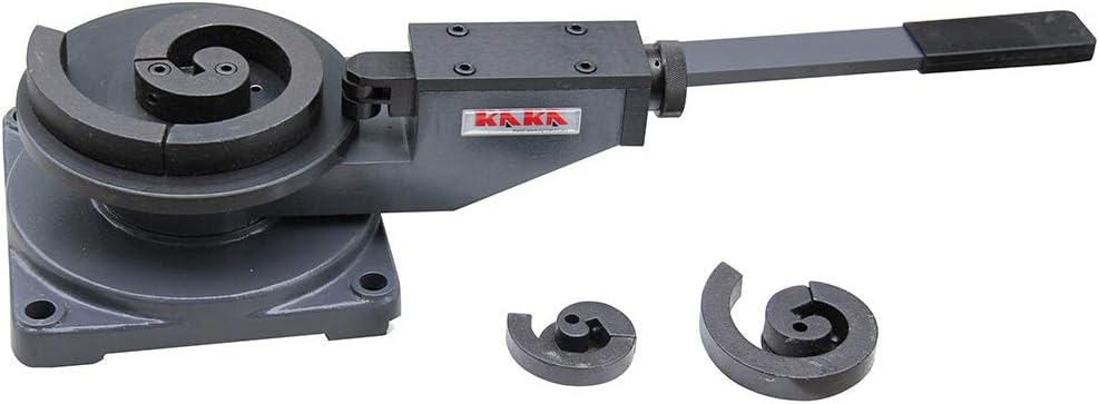 KAKA INDUSTRIAL Rod Bender,Manual Flat Bar Bender Machine for Flat Steel (1.18"x0.394"), Round & Square Steel (0.394"), 3-in-1 Scroll Bender for Workshop, Gates, Fences Metal Bender SBG-30