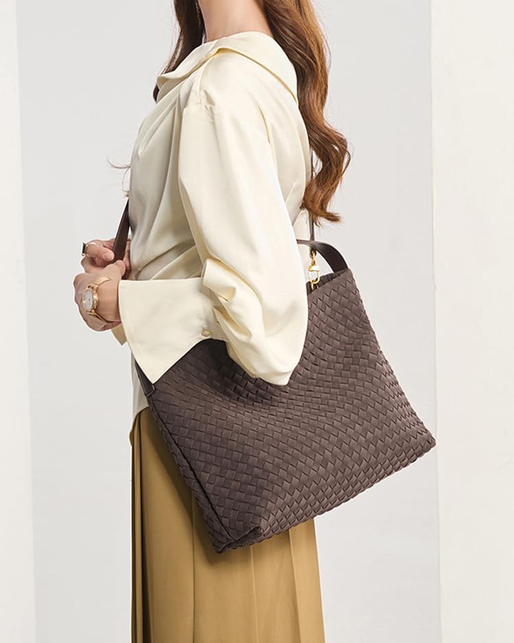 Bolso Tote Rejolly de Gamuza Tejida para Mujer miniatura 2