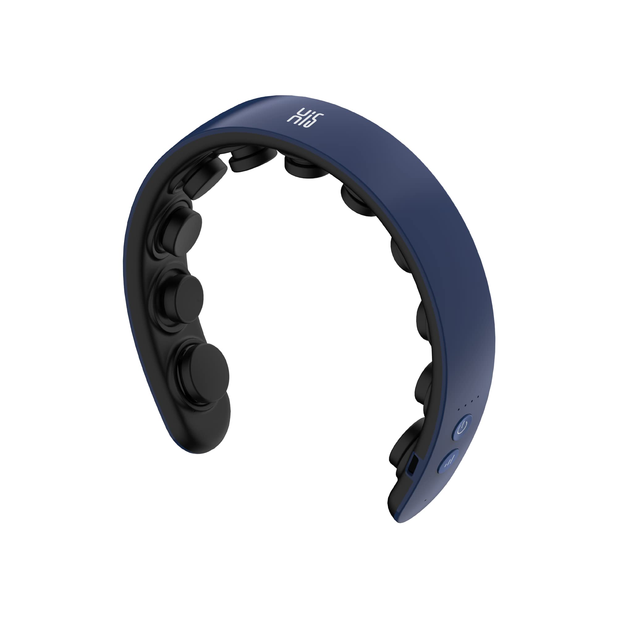 Master Massage H1 Fashion Haarband Kopfmassagegerät Standard - schlank & leicht, 11 vibrierende Köpfe, 5 Modi, 3 Intensitäten von sanften Fingern bis Akupressur - Preußischblau