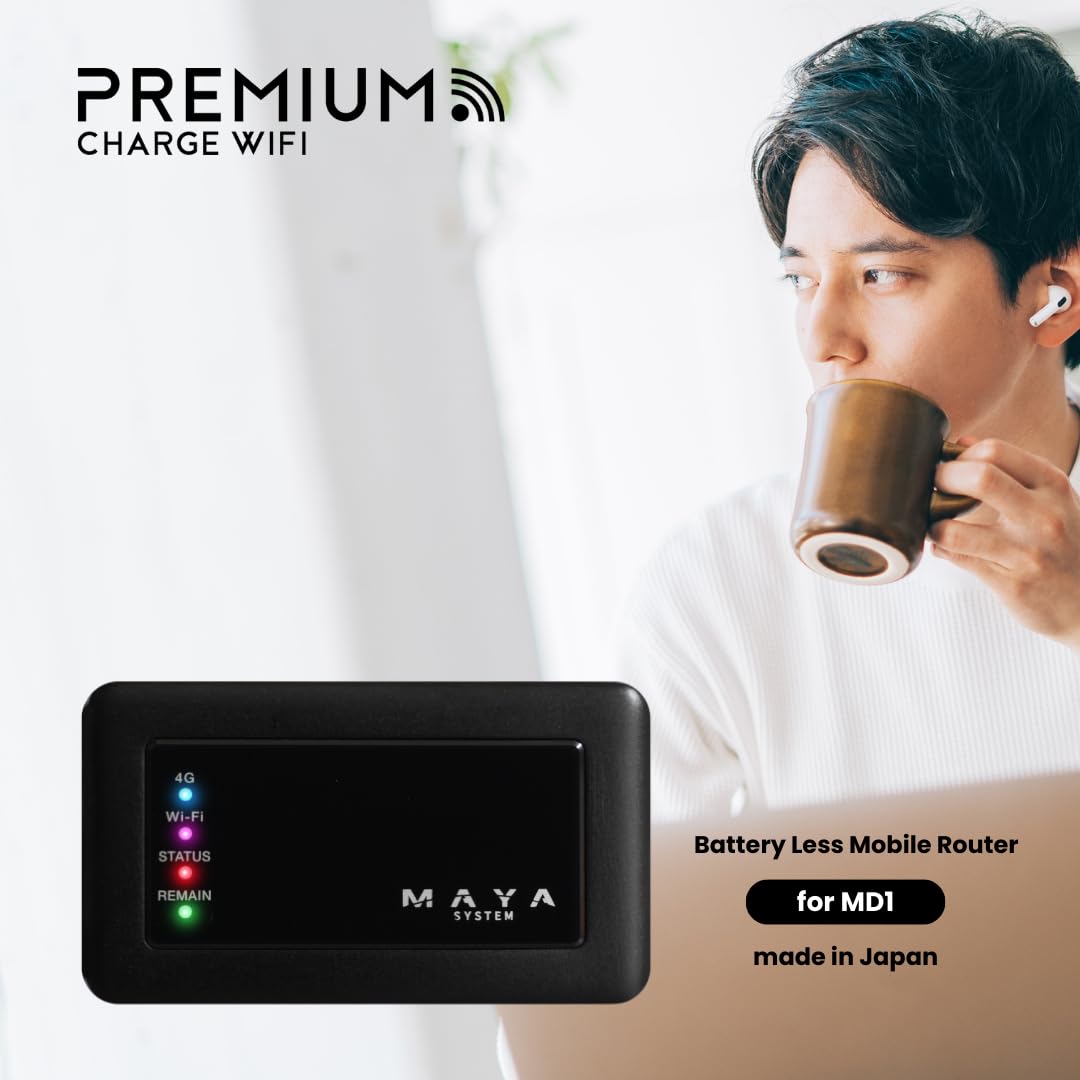 Amazon | 【プレミアムチャージWiFi】車載対応Wi-Fiルーター MD1 本体