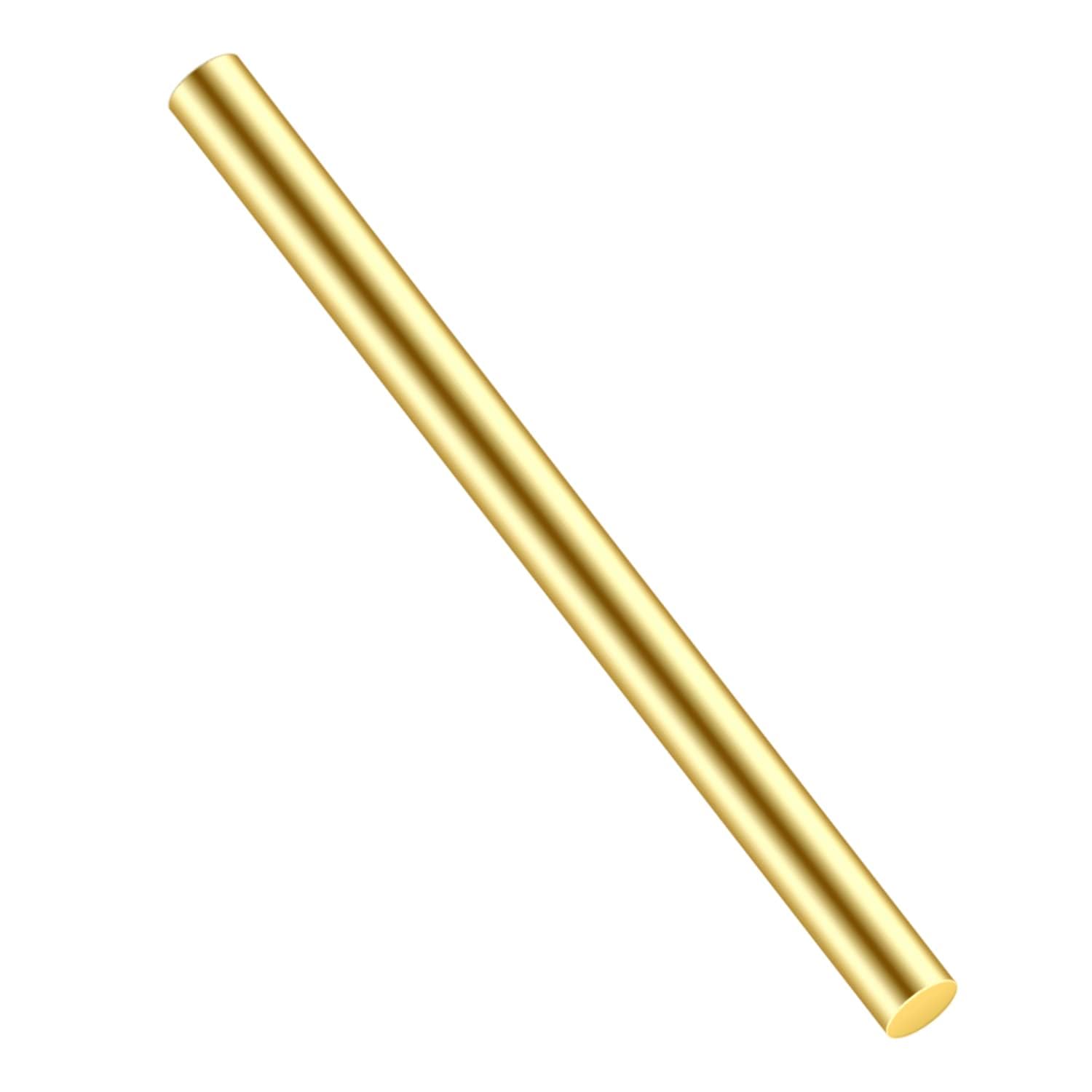 Qzdiange Brass Rods Length 250Mm 1Pcs Round Solid Shaft Lathe Bar Stock Diameter 12-40Mm For Diy Crafts/Diameter: 40Mm
