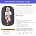 Vicorise Baby Lounger 0-24 Months 100% Cotton-Snuggle Cozy Me Lounger,Soft & Breathable Baby Lounger for Newborn Play Mat,Infant Babies Essentials Gifts,Gray(Lounger Cover Included)