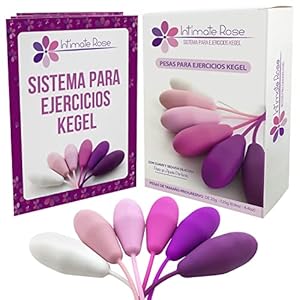 Intimate Rose – Pesas para Ejercicios Kegel de Intimate Rose – Control de la Vejiga y Ejercicios del Suelo Pélvico Silicio de próxima generación Rosa