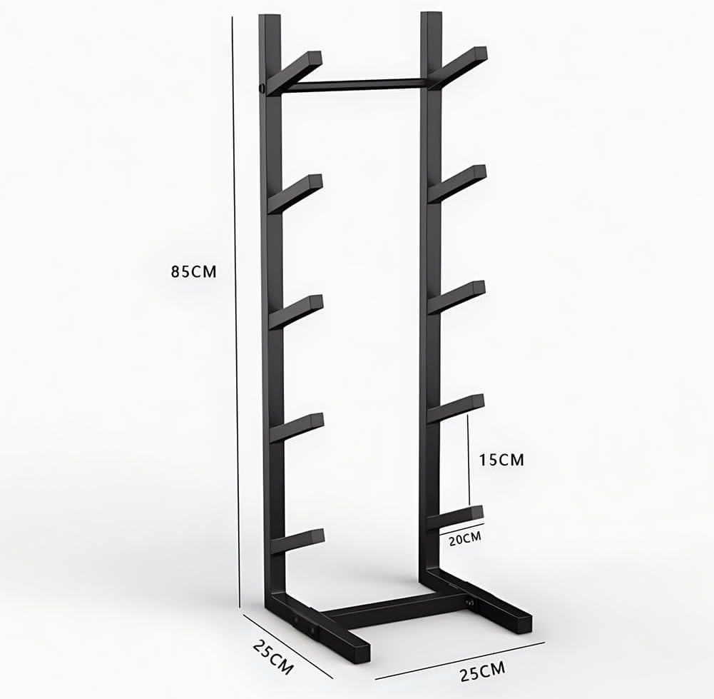 4/5/6/7-Tiers Metal Snowboard Storage Rack, Disengaged Standing Floor Display Stand, for Skis/Skateboards/Scooter(25x25x68 Cm)