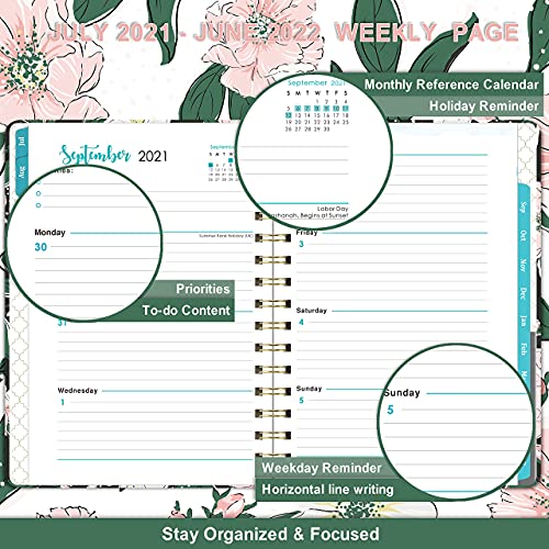 Dagboek 2022 - A5 weekplanner van januari 2022 tot december 2022, hardcover, pennenhouder, binnenvak, 21,5 x 15,5 x 1,5… - Image 5