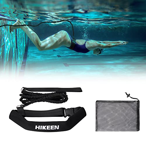 BOOSTEADY Schwimmgurt für Pool 3.6M Einstellbare Schwimmwiderstand Gürtel Schwimmhilfe Schwimmtrainer Gürtel Leine für Kinder Erwachsene