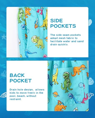 Image of SURF CUZ Boys Swim Trunks Toddler Swim Shorts UPF 50+ Bathing Suit for Boy Swimsuit Quick Dry Mesh Beach Boardshorts Swimwear