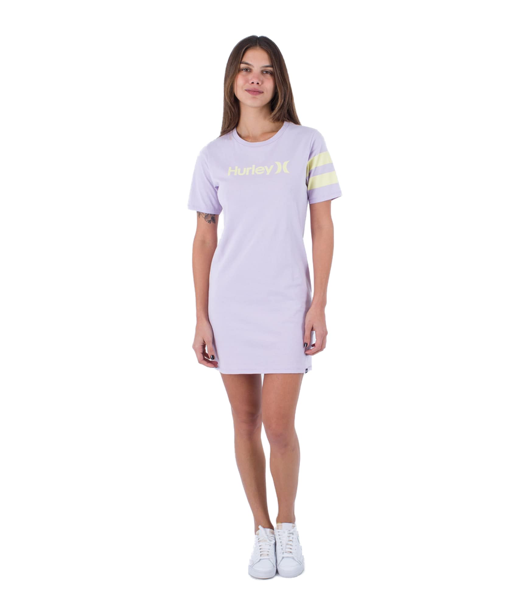 Hurley Women's W Oceancare O&o Tee Dress, Orchid Petal, XS