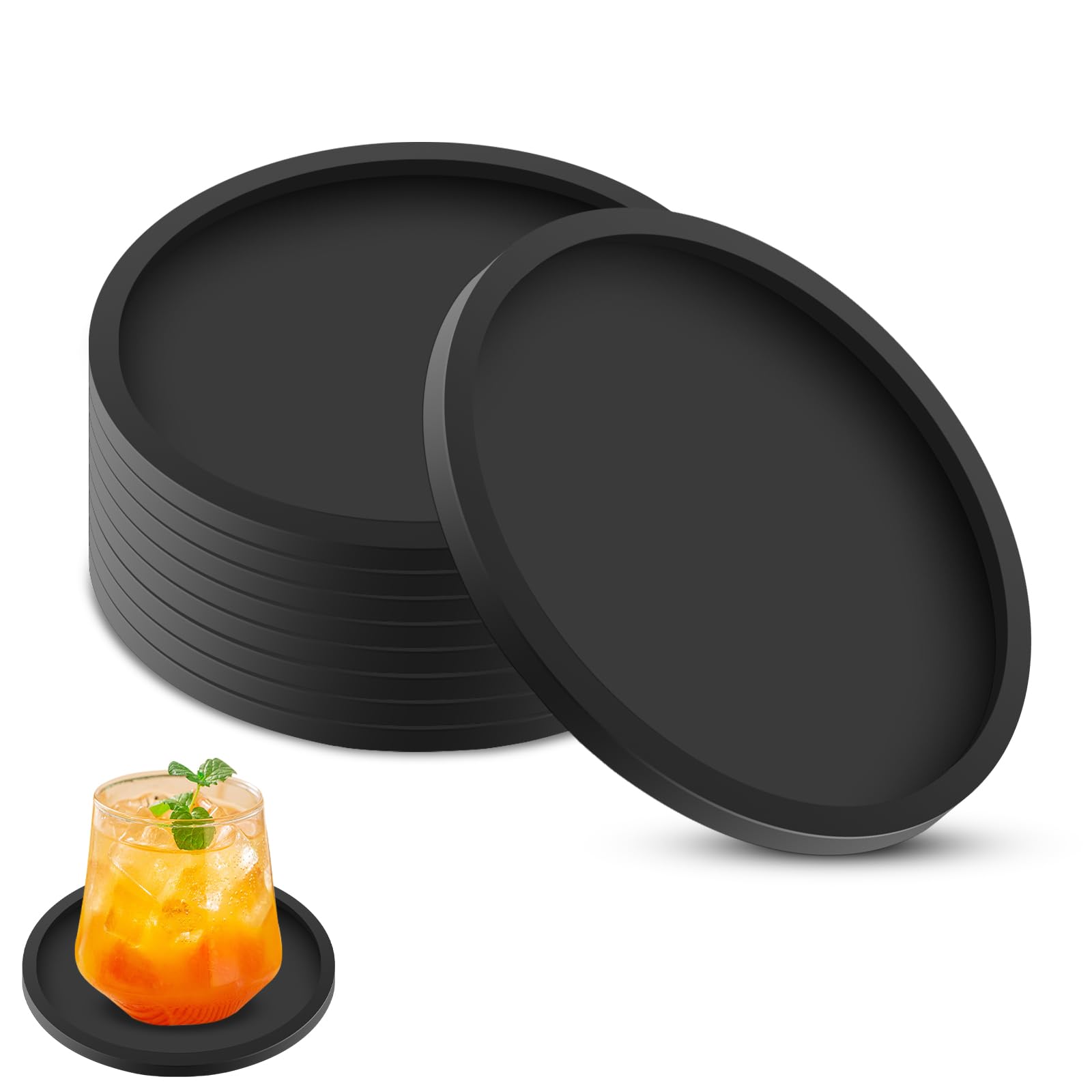 lot de 8 dessous de verre silicone