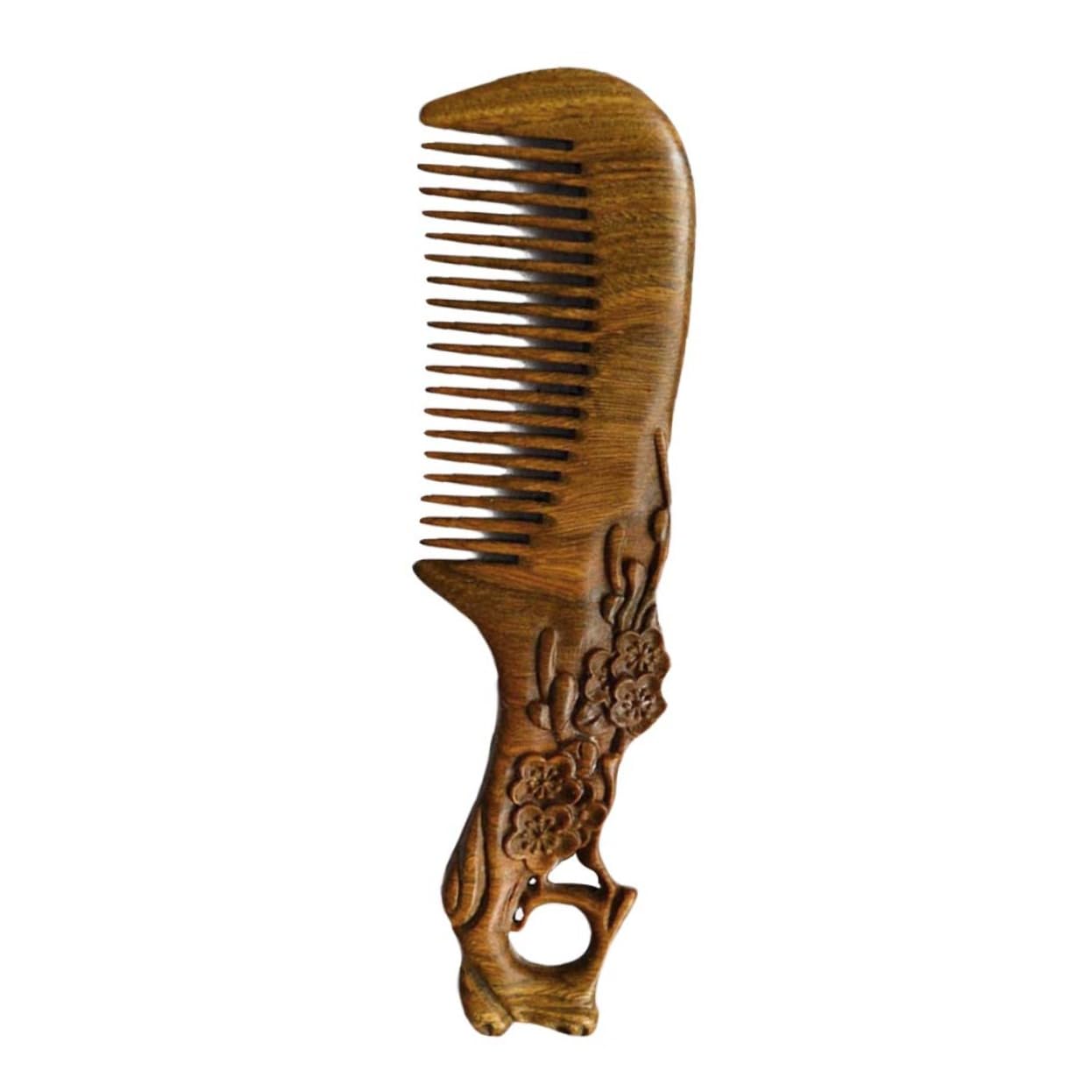 peine de madera, Peine de madera sándalo, peine dientes finos, Natural hecho a mano, for Barba, for burlarse del cabello