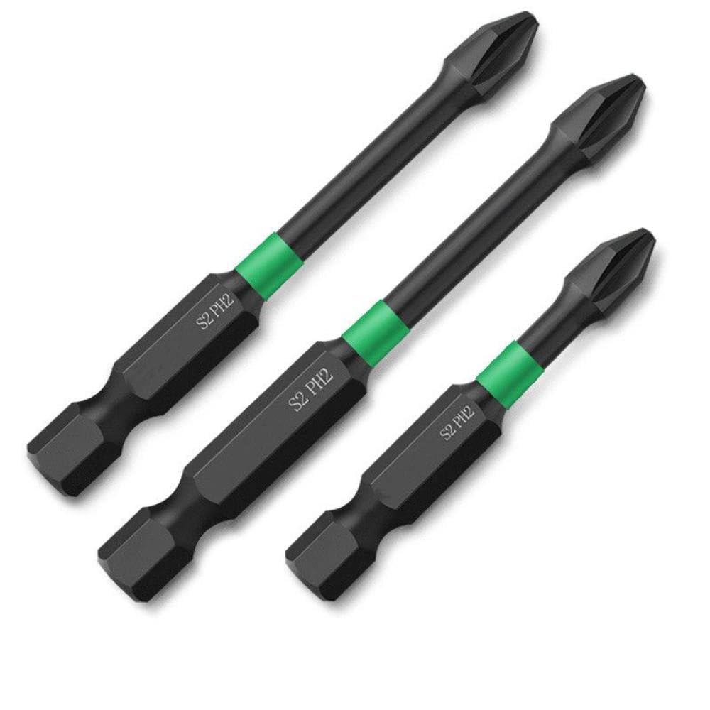 Magnético 25 50 60 70 90 150MM Broca Destornillador Cabeza Cruzada Alta dureza eléctrica Taladro Manual Juego de Tornillos eléctricos,50 65 70mm,1