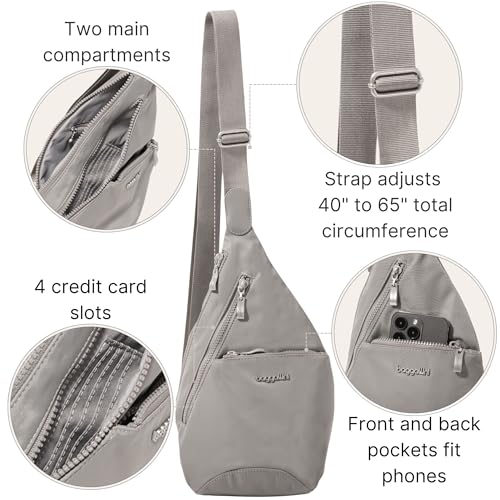 Image of Baggallini Mini Sling - 12x7 Sling Crossbody Bag Backpack with Adjustable Shoulder Strap