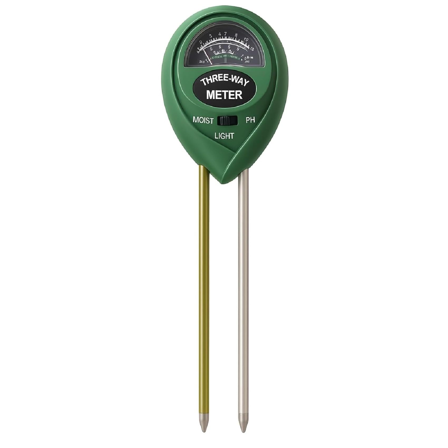 digital soil ph meter testing kit with moisture sensor & light meter lcd display for plants, home garden, lawn & farming agriculture
