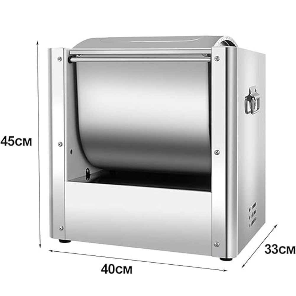 Amasadora Comercial de Acero Inoxidable, con Capacidad de 6 kg/Hora, con Soporte en Espiral para amasar, batidora eléctrica para Pan, Fideos, restaurantes y panadería.