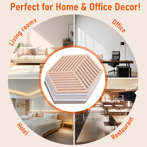 BigKing 10 Stück sechseckige Filz-Pinnwand mit 35 Anstecknadeln, Korktafel, selbstklebend, für Schlafzimmer, Büro, Gaming, Studio, Wandtafel für Pinnwände, Erinnerungen, Fotos und DIY