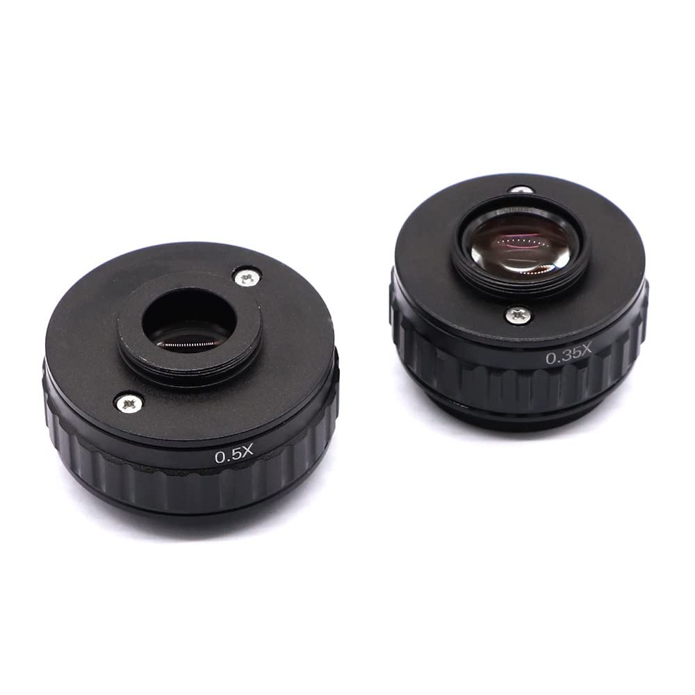 Amazon.co.jp: ラボ用顕微鏡アクセサリー CTV 0.35X/0.5X/1X Cマウント レンズ アダプター リング 38mm  フォーカス調整可能 カメラ取り付けアダプター 三眼実体顕微鏡用(0.35X and 0.5X) : 家電＆カメラ ラボ用顕微鏡部品 0.3X 0.5X 0.35x アダプター C マウントレンズ TV1/2 1/3 アダプター三眼レンズカメラ用(