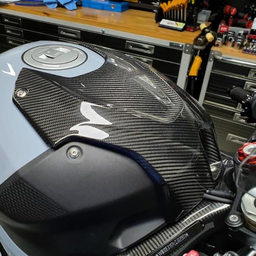 SeppDMV Motorcycle Tank Cover Full Carbon Fiber Tank Airbox Cover Cowl Fairing for BMW S1000RR 2019 2020 2021 2022 2023 2024 2025 M1000RR 2021 2022 2023 2024
