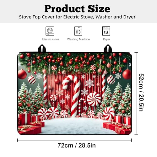Image of Stove Top Cover for Electric Stove: 28''x20'' Stove Cover Elevate Your Kitchen Reliable Heat Protection,Non-Slip Kitchen Decor (MAI-H2411249)