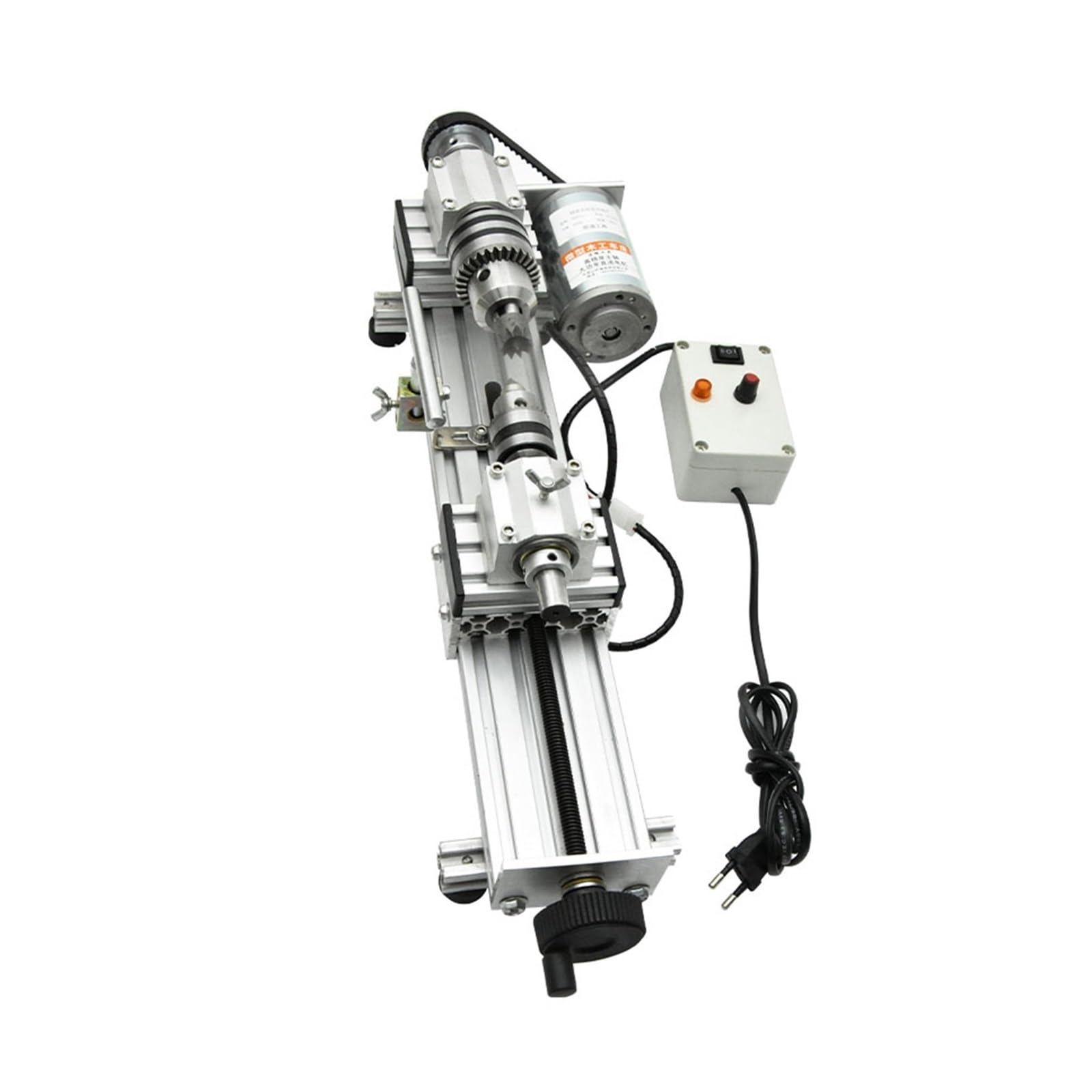 Mini torno for pulir metales, torno for trabajar la madera, regulación de velocidad continua, mini torno de alta precisión, máquina de cuentas, 280 W Para bricolaje