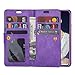 FLYEE Compatible with iPhone 11 (6.1 inch,2019 Release) Wallet Case for Women and Girls with Card Holder,10 Card Slots Premium Leather Zipper case Kickstand Magnetic with Wrist Strap-Purple