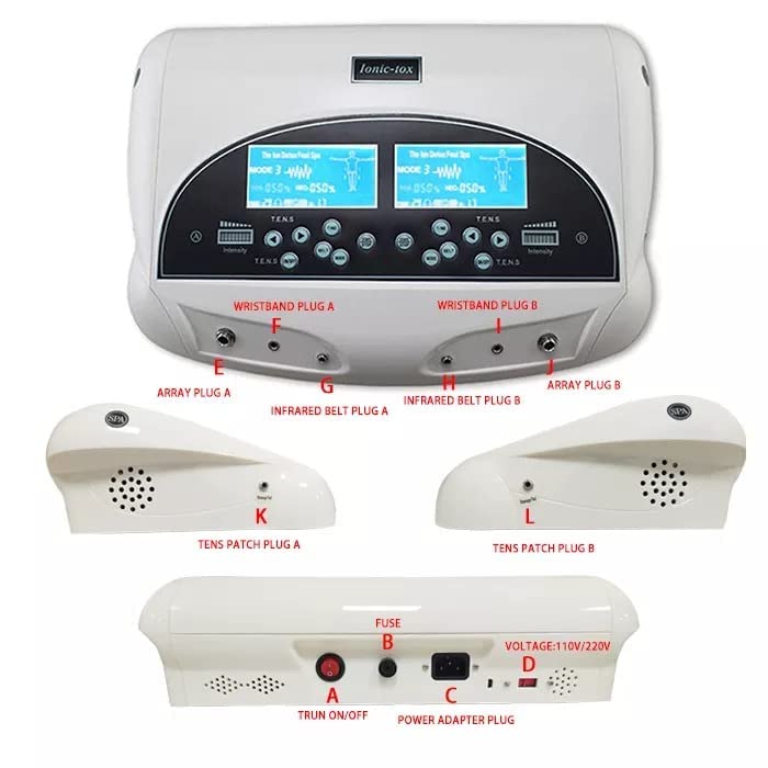 Ahcp Acupressure Health Care Product Ionic Dual Detox Foot Detoxification Spa Machine Toxin Remove Machine Spa Ionic + 2 Round Arrays+ 2 Belts Cleanse Ionic Device Music Relax Beauty Care Machine Ahcp Acupressure Health Care Product Ionic Dual Detox Foot Detoxification Spa Machine Toxin Remove Machine Spa Ionic + 2 Round Arrays+ 2 Belts Cleanse Ionic Device Music Relax Beauty Care Machine