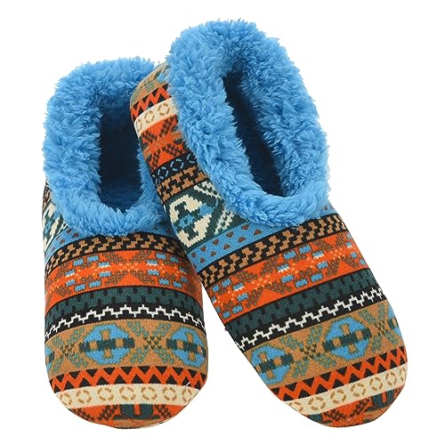 Image of Snoozies Nordic Sherpa-Lined Cozy Slipper Socks for Women Indoor, Womens Warm Slippers for Winter, Soft Slippers for Women
