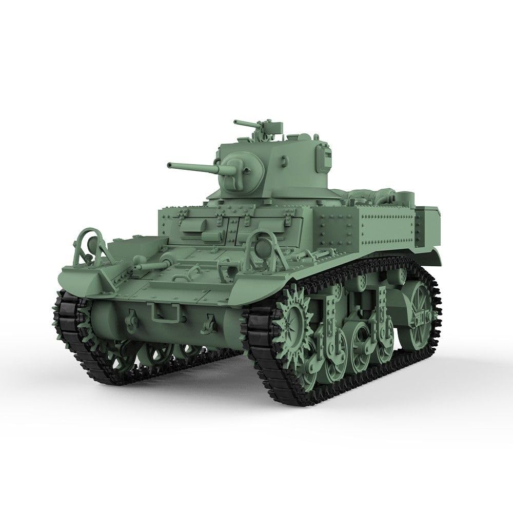 MRY-SFW Modèle de kit militaire de 1/35 de char d'armée non peint, char léger Stuart US M3A1