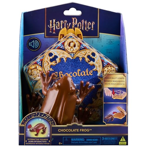 Wizarding World Harry Potter, Interactive Chocolate Frog Toy, Jumps & Leaps with Sound Effects, Kids Toys for Girls & Boys Ages 6 and up