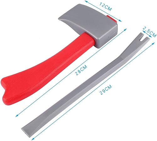 Miniatura 5 de Accesorios de disfraz de bombero para juego de rol, 5 piezas de bombero para niños, kit de juguetes de cosplay - casco, extintor de incendios,