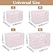 Sgaesgte Pink Bows Dog Crate Covers with with Breathable Mesh, Durable Kennel Cover for Dog Crate, Indoor Outdoor Dog Crate Cover, for Training, Weather Protection