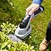VonHaus 2 in 1 Cordless Grass Shears Hedge Trimmer Handheld Wheeled Extension Handle, Gray, 2-in-1