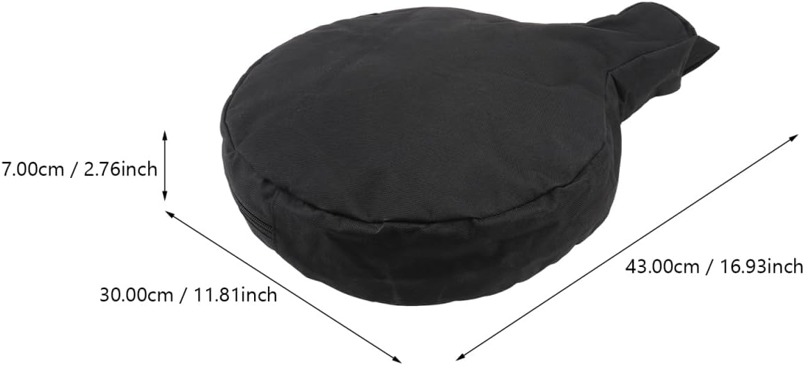 DOITOOL 2 Pcs Storage Pouch for Cast Iron Pans Portable Outdoor Camping Bag with Hanging Loop Multifunctional Iron Pan Carrier, 16.92X11.81X5.51 Inches