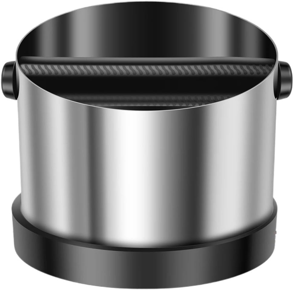 Coffee Slip Box, Used For Coffee Grounds Steel/rubber Strip Coffee Grinding Waste Residue Box(A)