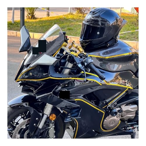 Ailerons de carénage avant carbone RR600 look combat moto