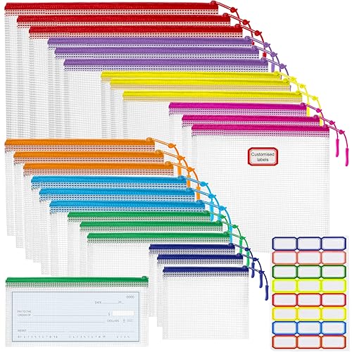 Yopcdj 25Pcs Mesh Zipper Pouch For Organization And Storage,Clear Pvc Travel Zipper Bags,Multipurpose Storage Bags Suitable cover