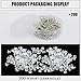 200PCS Hypoallergenic Bead & Spring Surgical Stainless Steel Earring Hooks with 200pcs Earring Backs for Jewelry Making DIY (Silver).