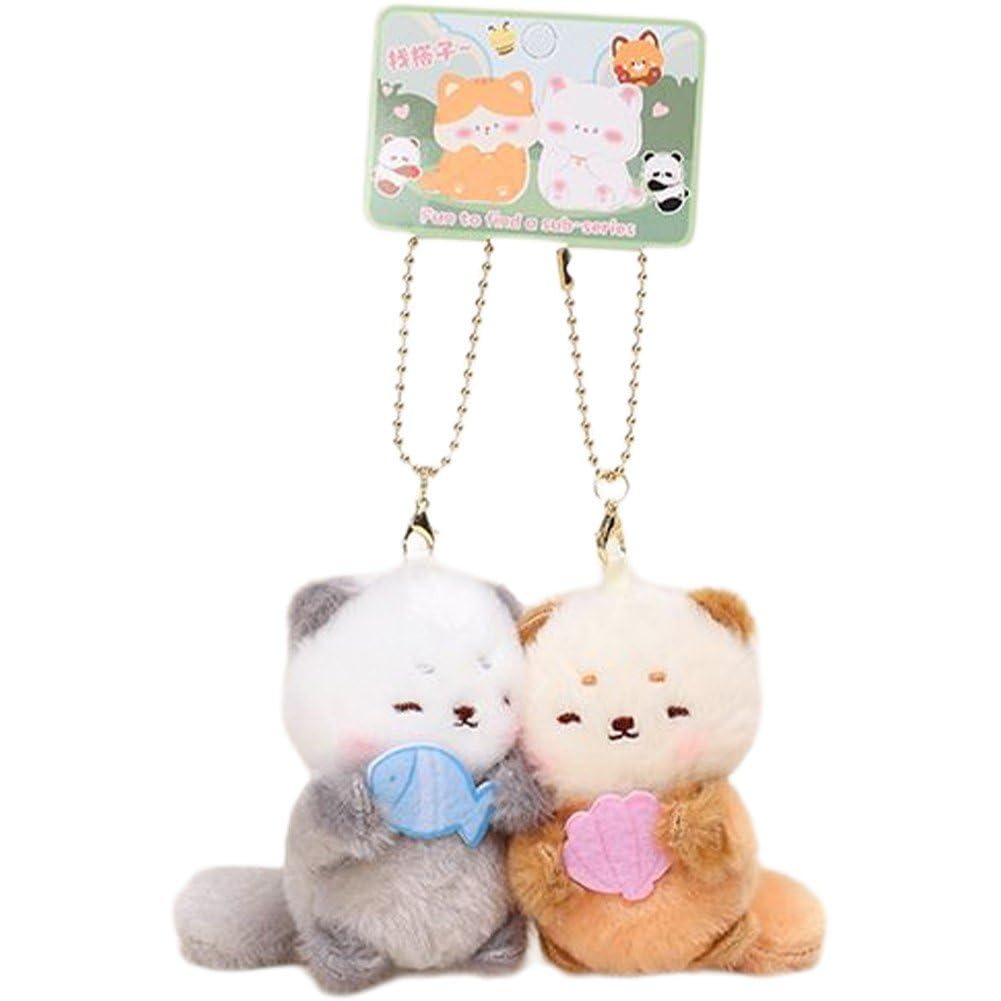 Amazon.co.jp: キーホルダー 磁気 ぬいぐるみ カワウソ 韓国 漫画