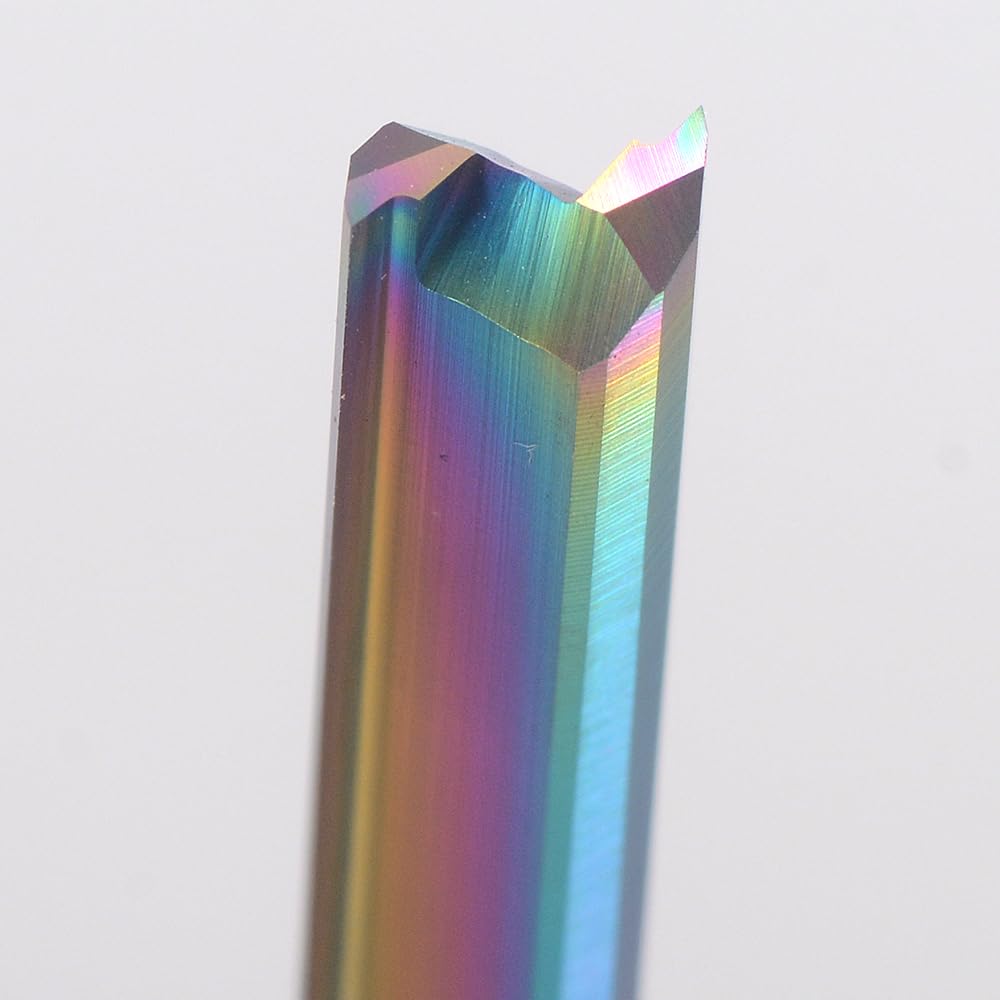 10 Stücke 3,175/4/5/6/8mm Schaft 2 Flöten Beschichtung Gerade Schlitz Fräser CNC Zwei Dimension Schneidwerkzeuge Fräser Holzbearbeitung Schaftfräser(8.0x42x80L)