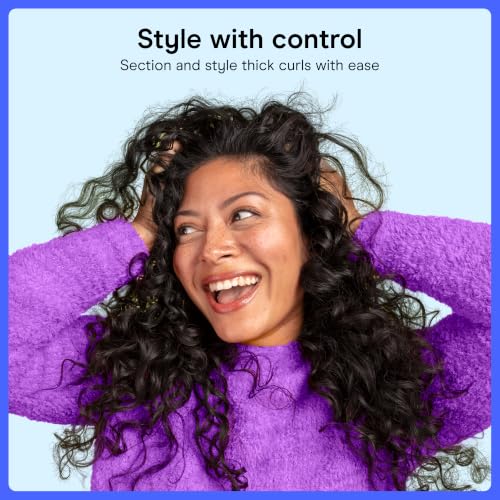 Image of Conair Curl Define Pro Detangler Brush | Dual-Vent Technology for Long Hair & Loose Curls, 3-Piece Set, Green, BR74516IN1L
