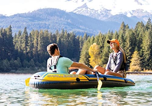 Intex Challenger Inflatable Boat Set with Oars + Inflator