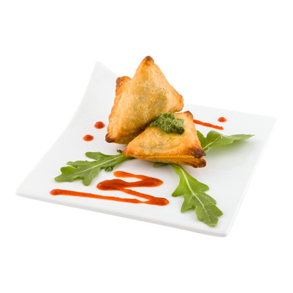 Restaurantware Porcelain Modern Flare Plate - 6" - White - Square - Durable - 10ct Box -