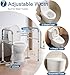 HOMLAND Toilet Safety Rails for Seniors, Adjustable Height & Width 350lb Toilet Handles for Elderly and Disabled, Foldable Toilet Safety Frame, Fit Any Toilet