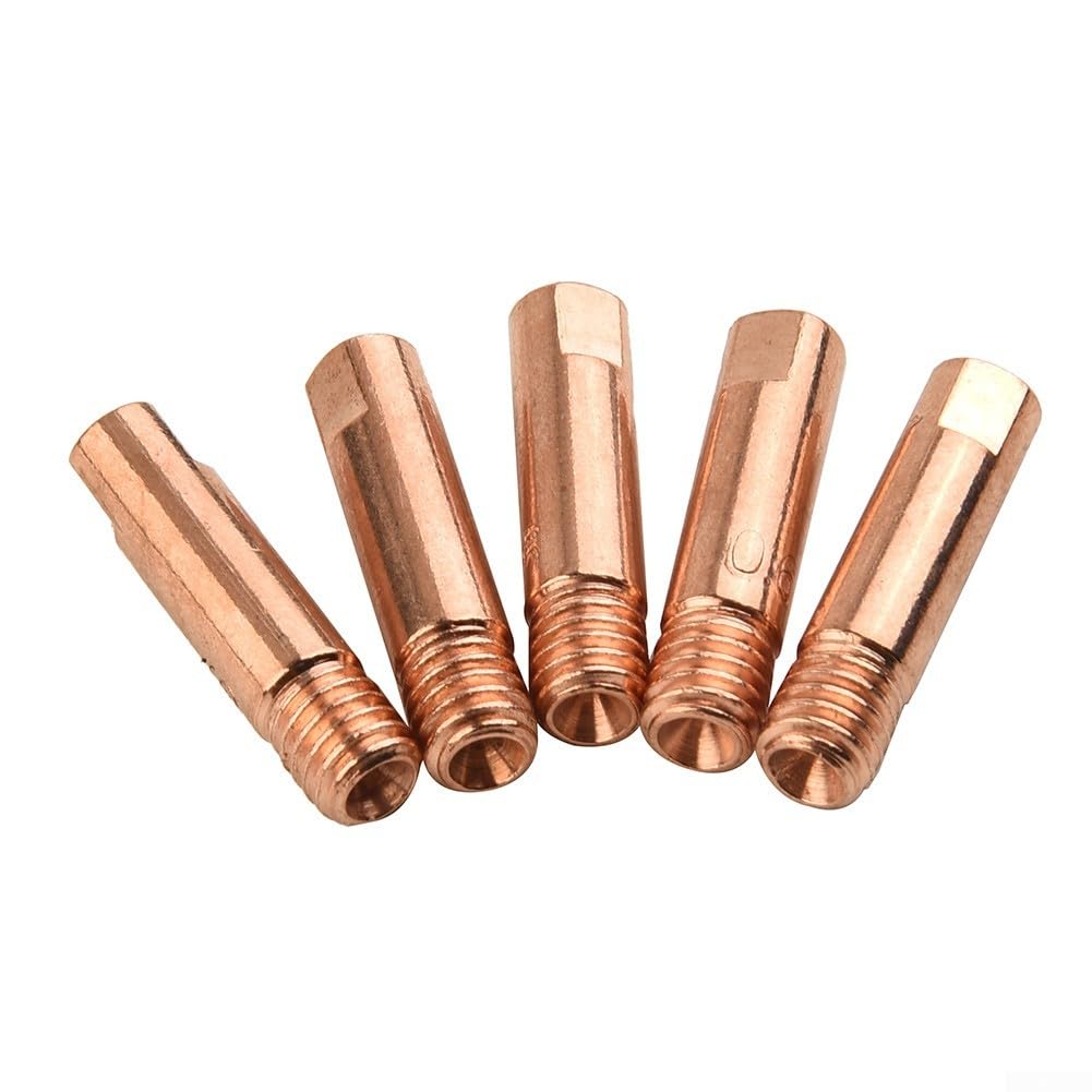 Punte di saldatura Mig 20Pcs Punta di contatto in rame M6 per Binzel 24KD Torcia di saldatura MIG/MAG 0.8/1.0/1.2mm(1.2 Punte di saldatura Mig 20Pcs Punta di contatto in rame M6 per Binzel 24KD Torcia di saldatura MIG/MAG 0.8/1.0/1.2mm(1.2